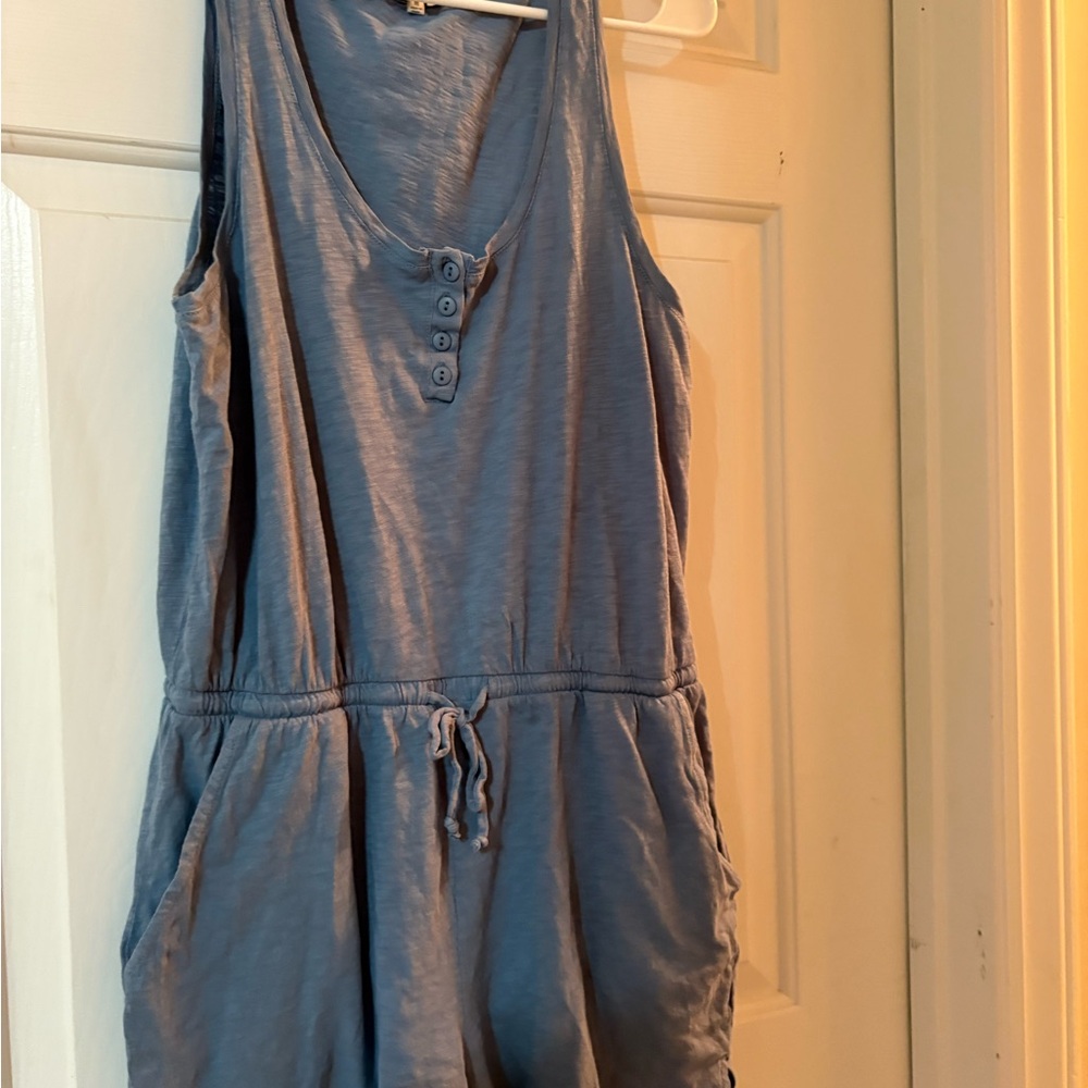 Z Supply Denim Blue Romper